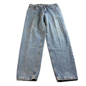Vtg Levis 560 Loose Fit Tapered Leg Jeans Mens 36x34 Blue Medium Wash Thrashed